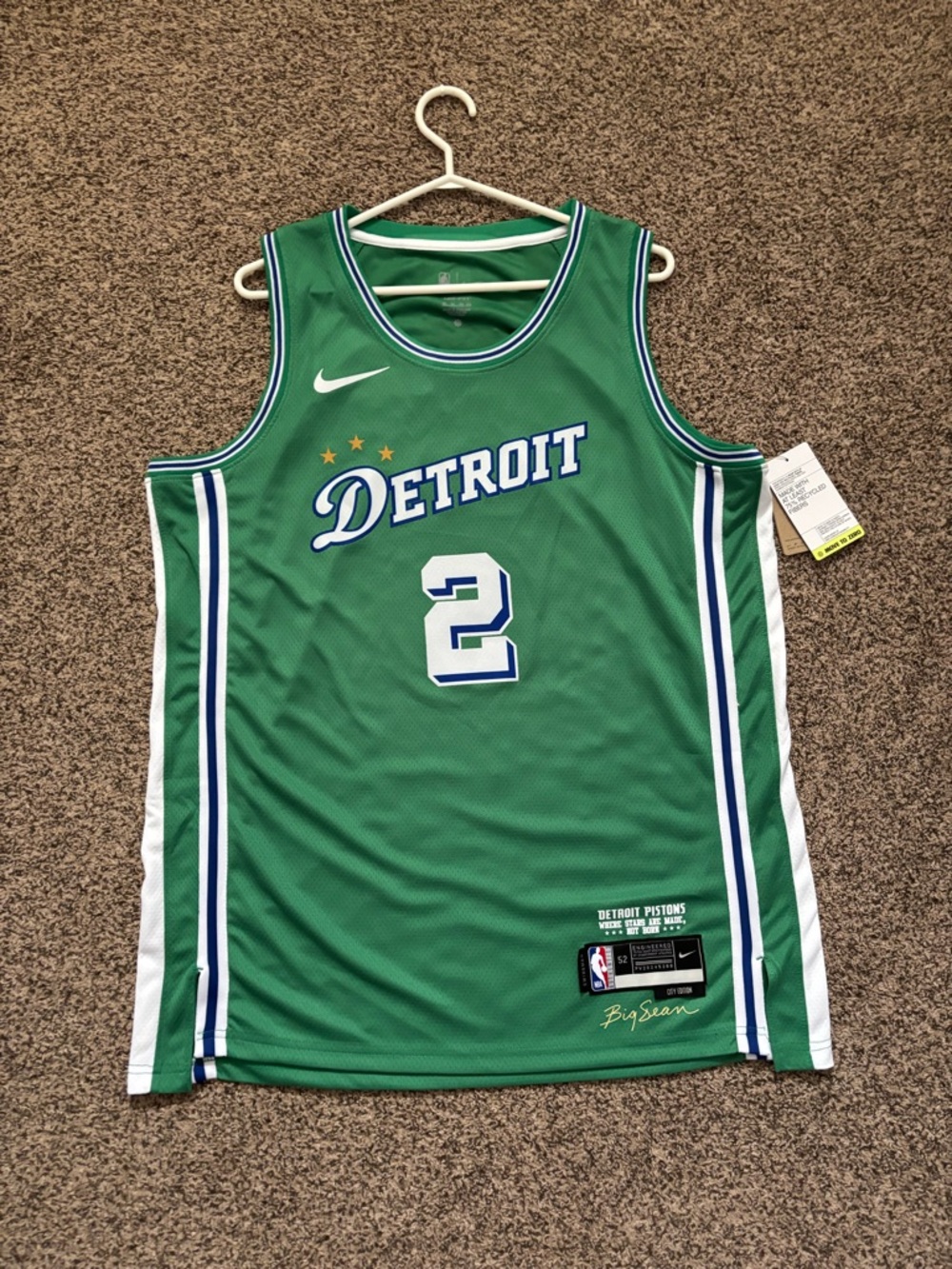 Nike Detroit Pistons City Edition Cade Cunningham Jersey NWT